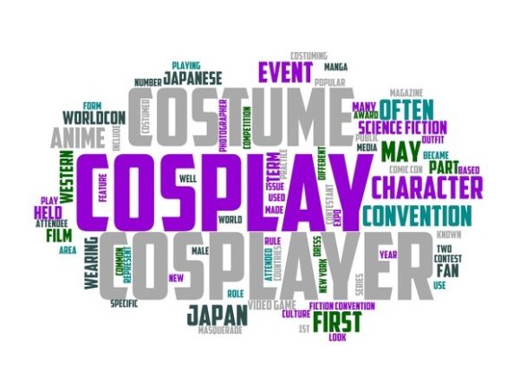 Cosplay Typography Book Cover