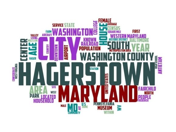 Discover the Beauty of Hagerstown Typography Sticker