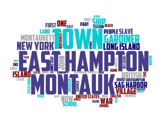 East Hampton Typography Tshirt