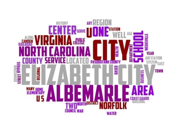 Elizabeth City Typography Sticker