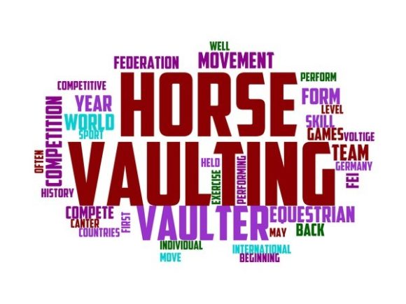 Equestrian Vaulting Typography Banner