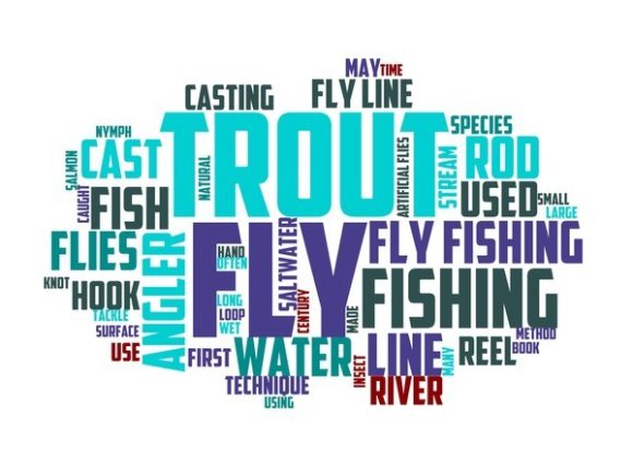 Fly Fishing Typography Book Cover