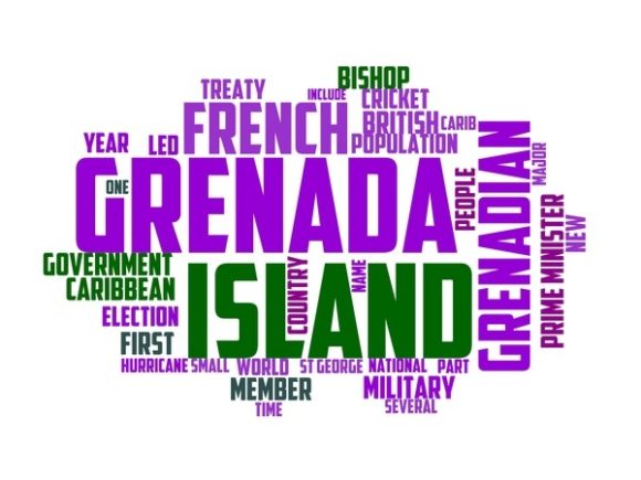 Grenada Typography Tie Dye