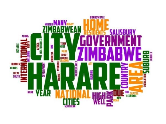 Harare Typography Book Cover: A Stunning Wordcloud for Creative Design