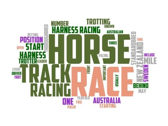 Harness Racing Typography Background: A Unique Design Element for Creative Projects