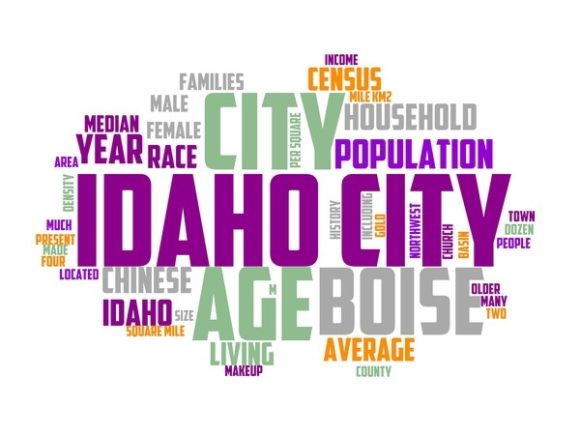 Idaho City Typography Tie Dye